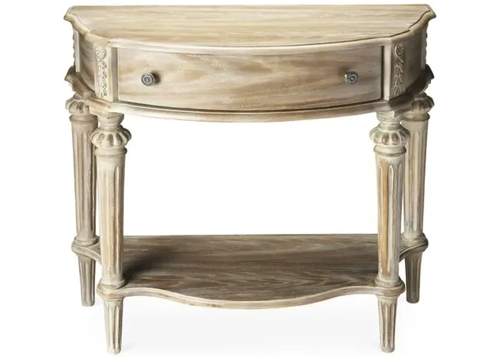 Maya Demilune Console - Sandstone - Beige