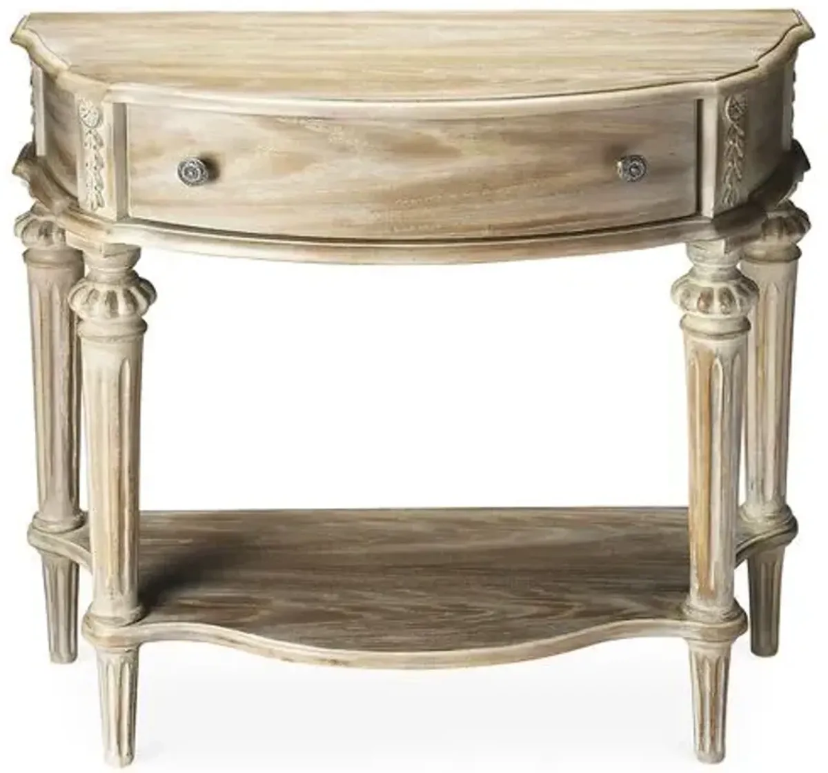 Maya Demilune Console - Sandstone - Beige