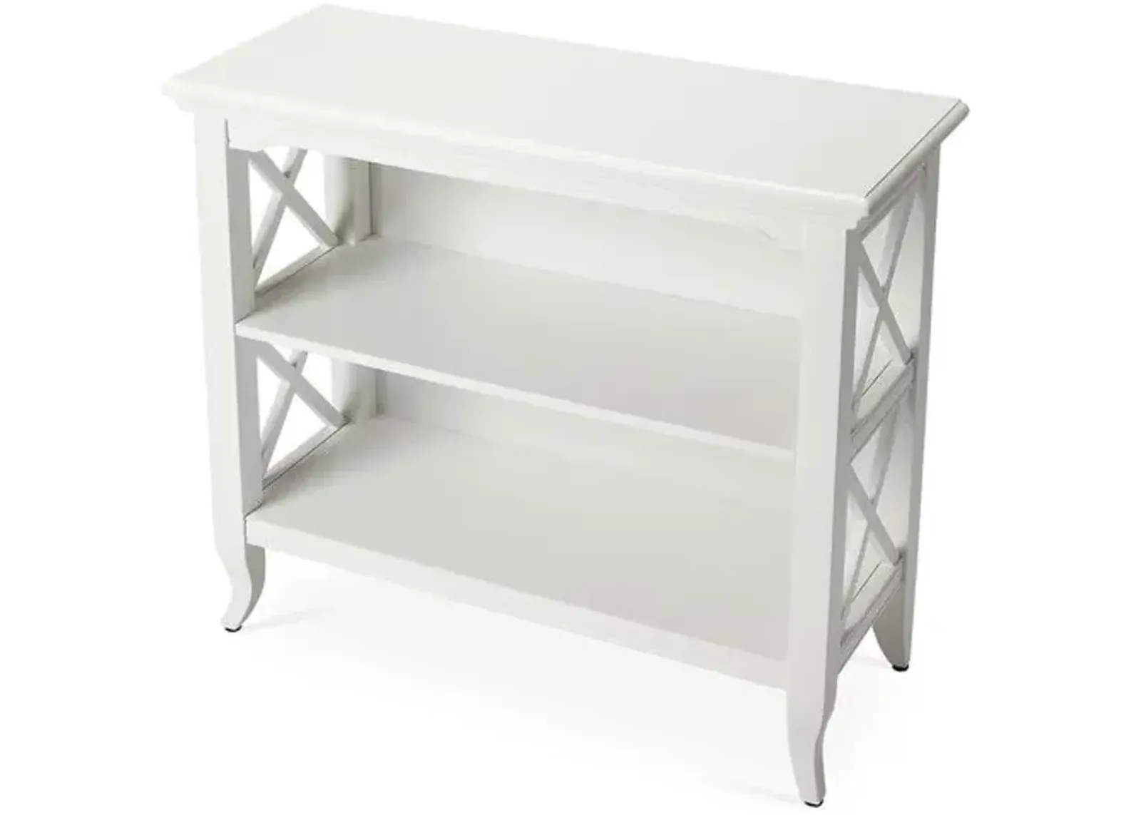 Agnes 32"W Bookcase - White