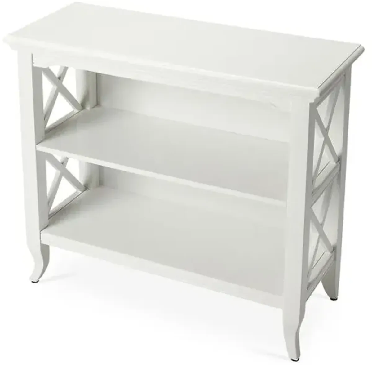 Agnes 32"W Bookcase - White