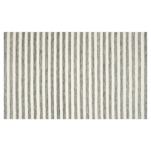 Anyu Flat-Weave Rug - Gray - Gray