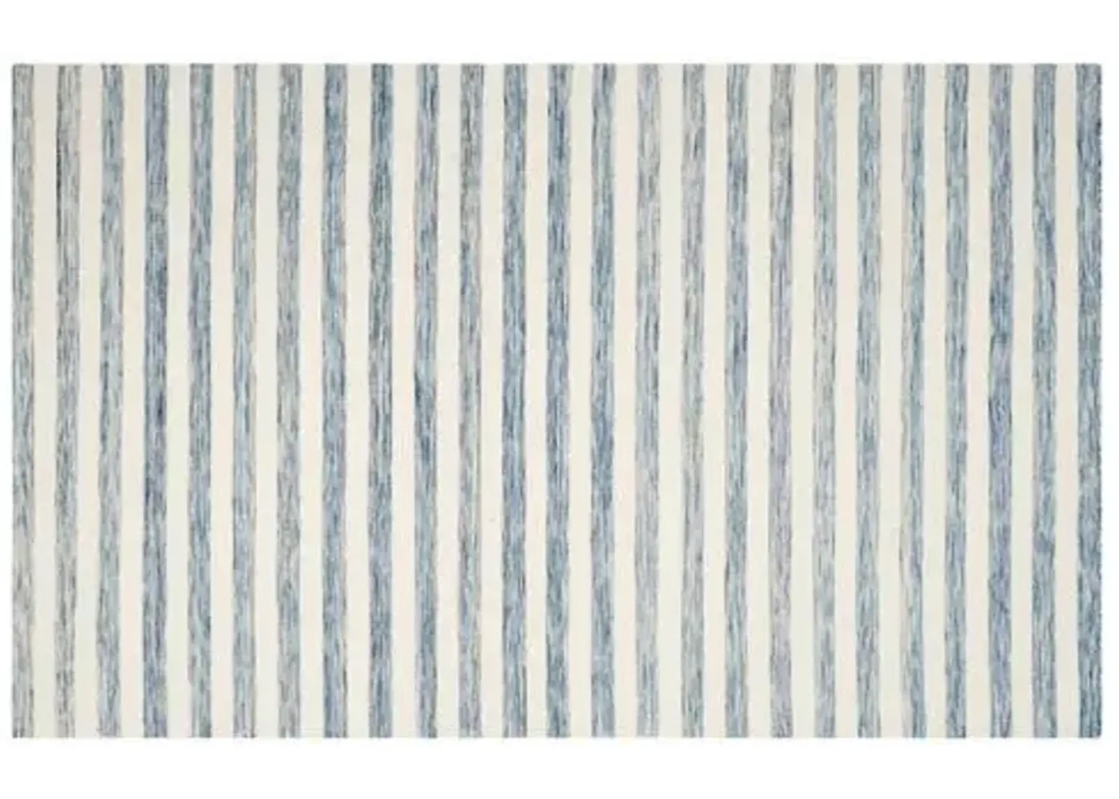 Anyu Flat-Weave Rug - Blue - Blue