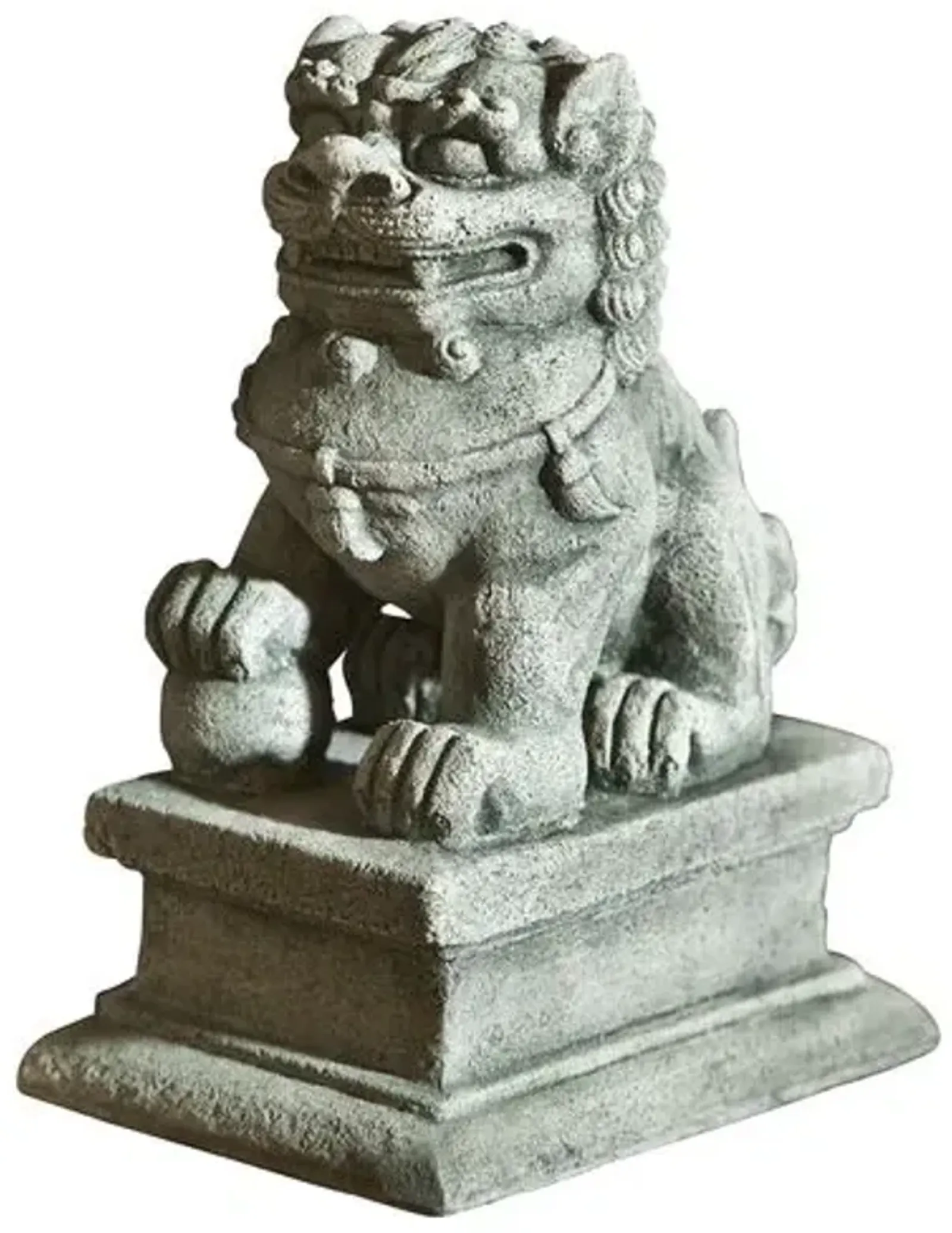 8" Right Facing Temple Foo Dog - Gray - Campania International