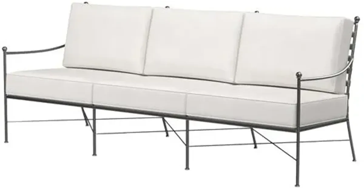 Isla Outdoor Iron 3-Seat Sofa