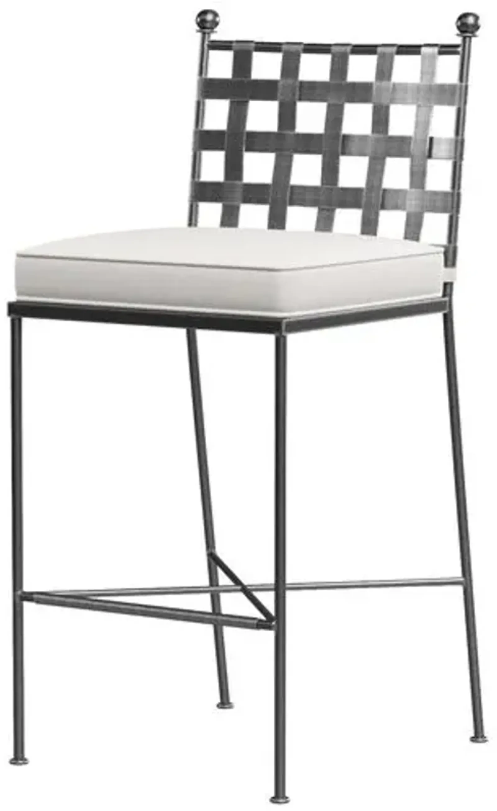 Isla Outdoor Barstool - Beige Sunbrella