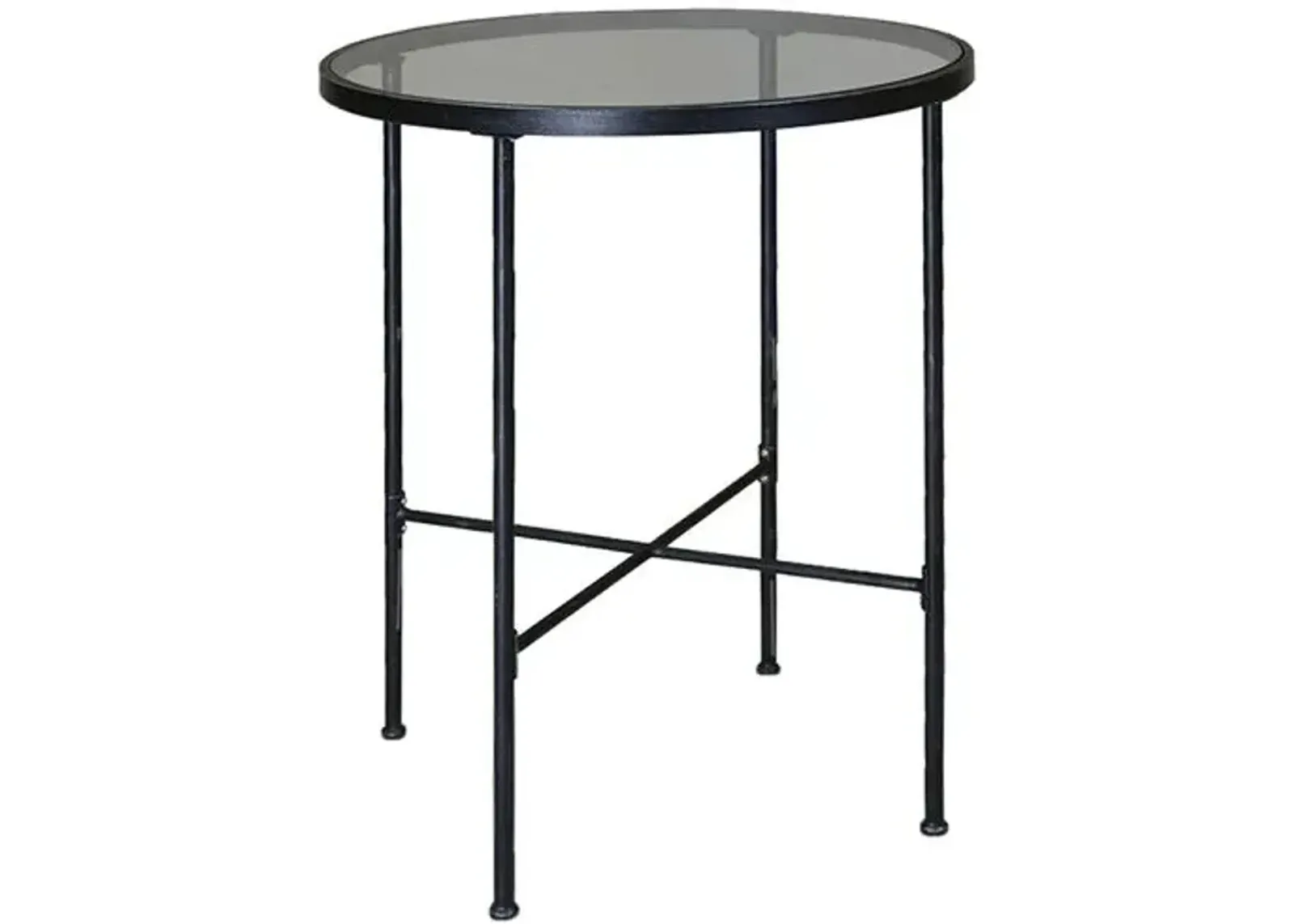 Isla Round Outdoor Pub Table - Rich Pewter - Gray