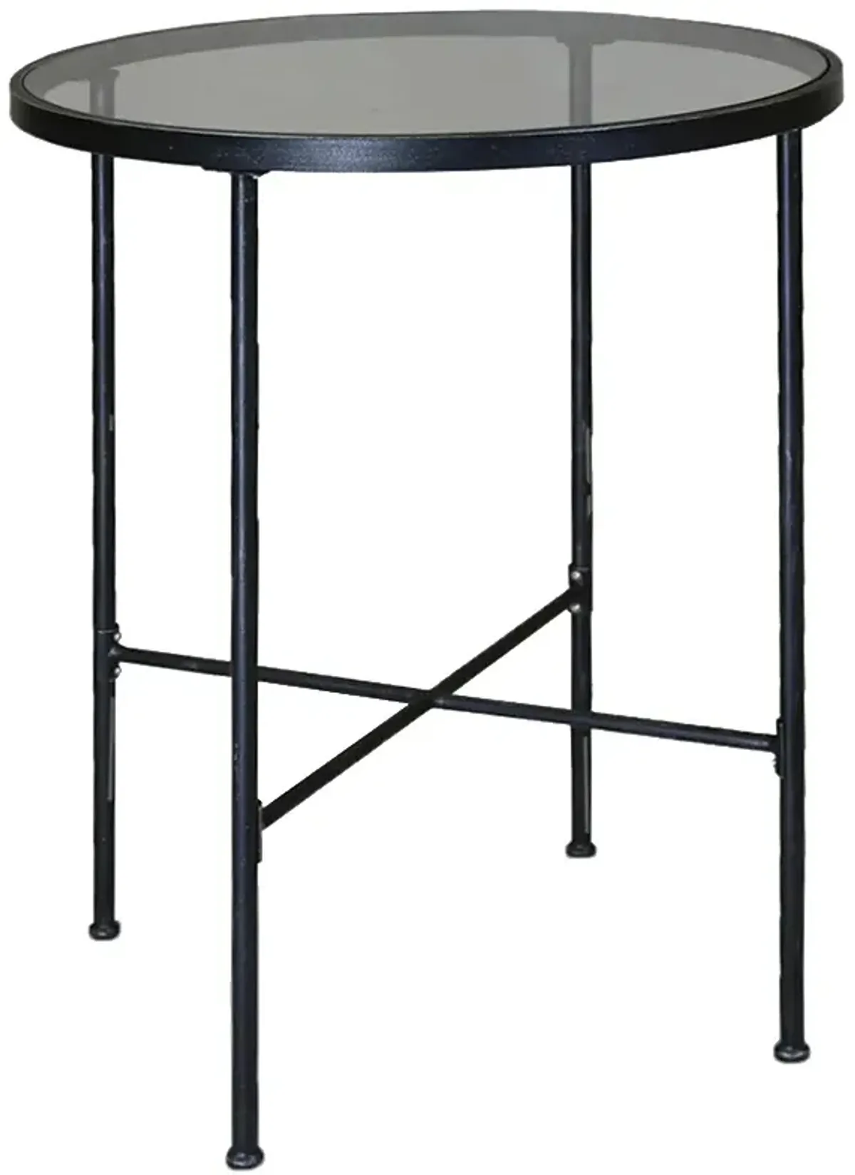 Isla Round Pub Table, Rich Pewter