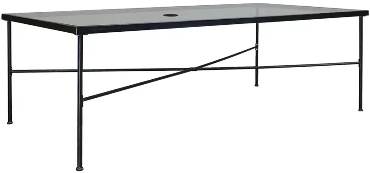 Isla 84" Outdoor Rectangular Dining Table, Rich Pewter