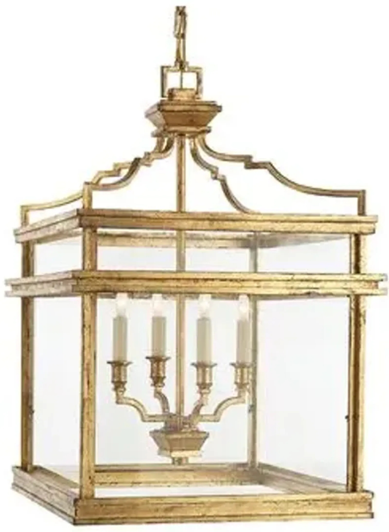 Visual Comfort - Mykonos Medium Lantern - Gilded Iron - Gold