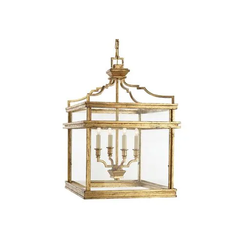 Visual Comfort - Mykonos Medium Lantern - Gilded Iron - Gold