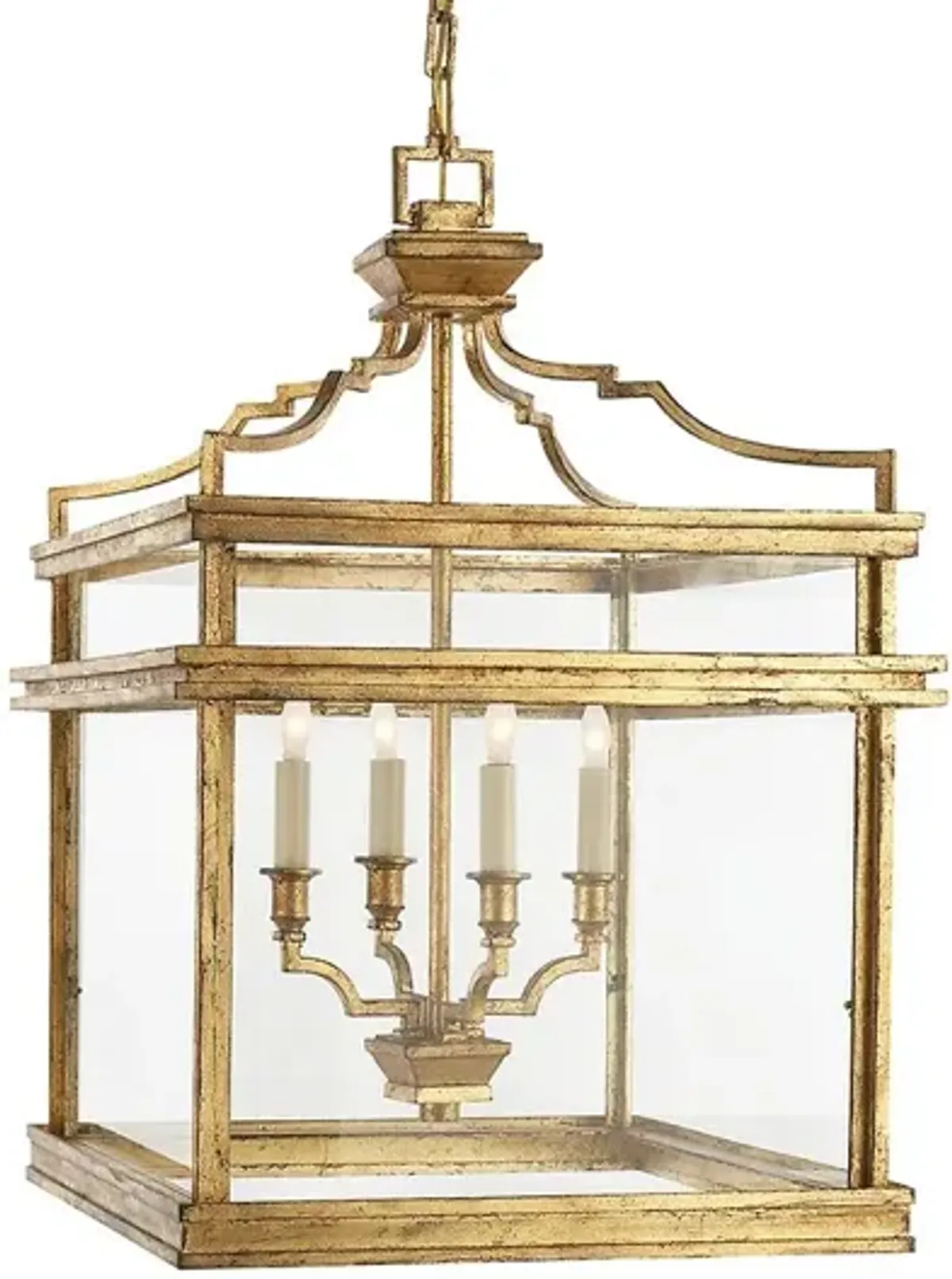 Visual Comfort - Mykonos Medium Lantern - Gilded Iron - Gold
