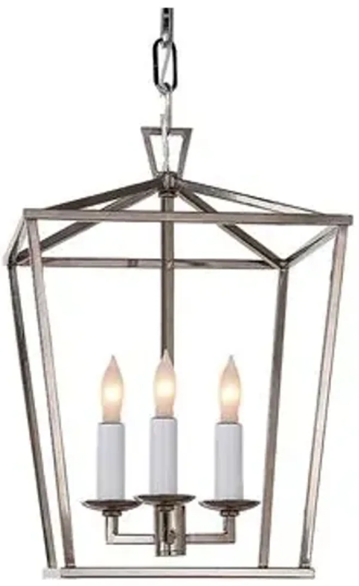 Visual Comfort - Darlana Lantern - Polished Nickel - Silver