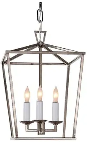 Visual Comfort - Darlana Lantern - Polished Nickel - Silver