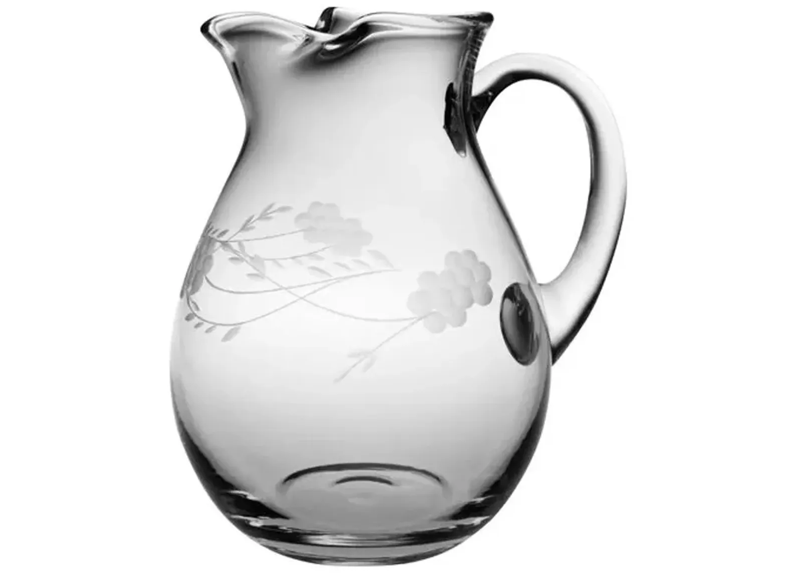 Adair Handcut Classic Pitcher - 90 Oz - Clear