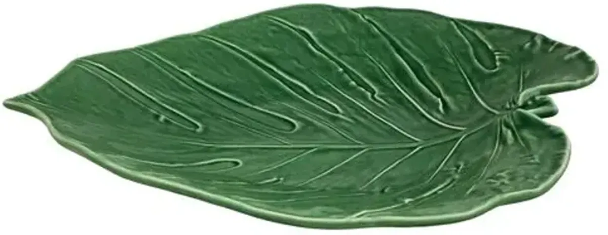 Leaf Platter - Green - Bordallo Pinheiro