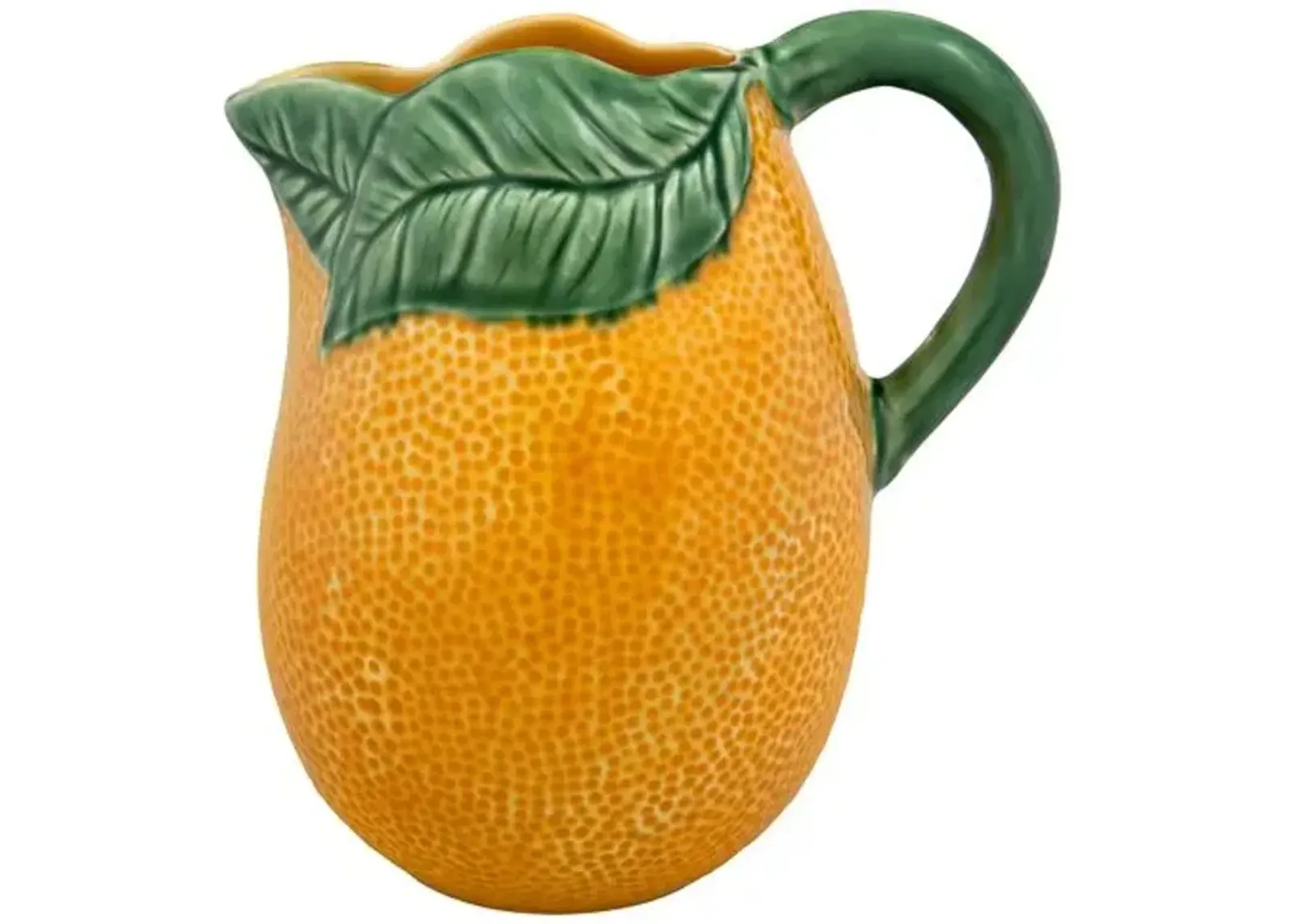 Orange Pitcher - Bordallo Pinheiro