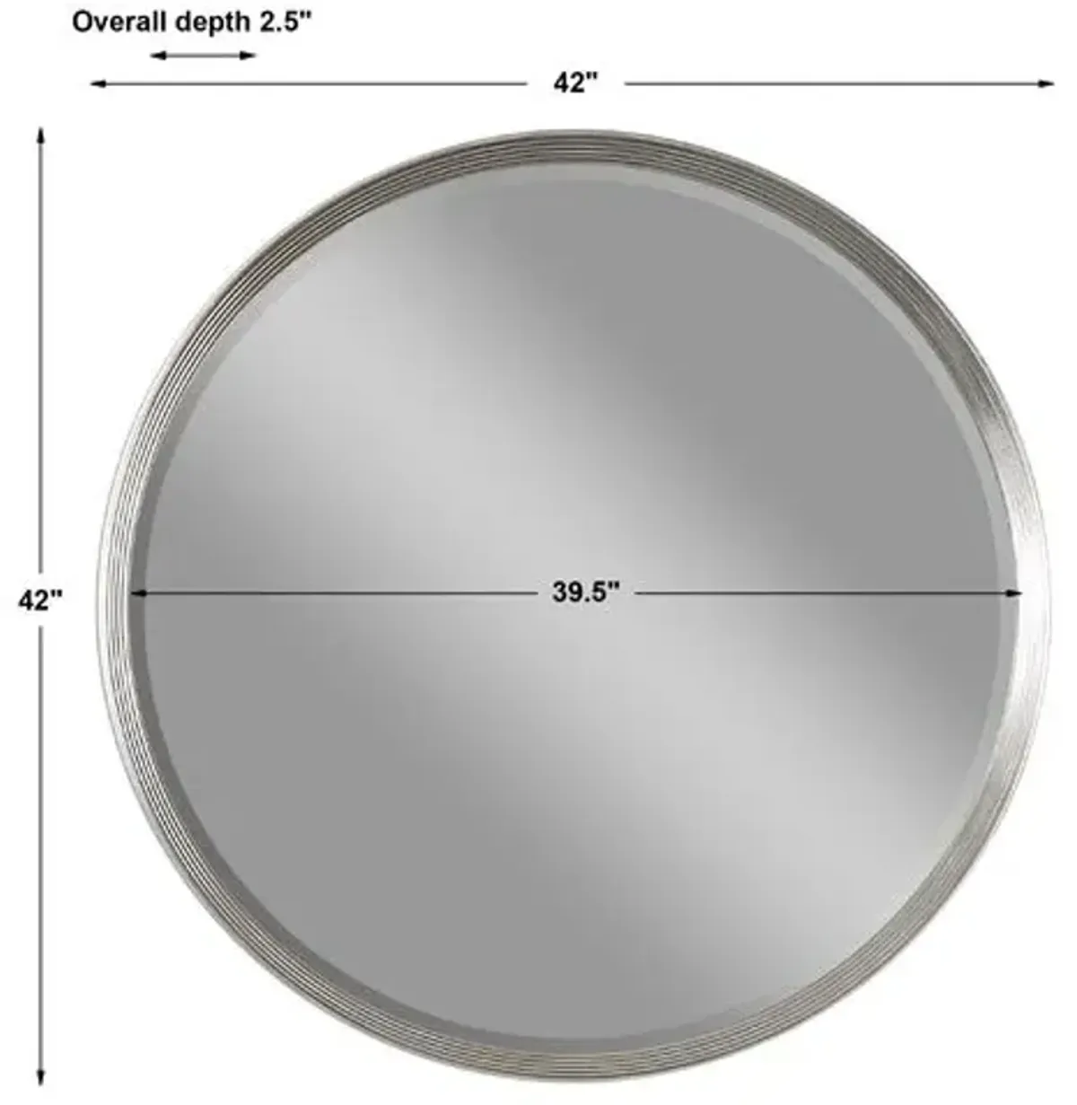 Twana Wall Mirror - Silver