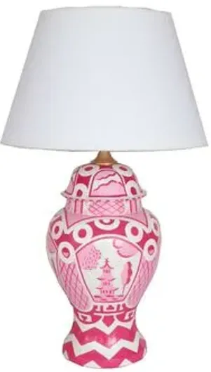 Summer Palace Table Lamp - Pink - Dana Gibson