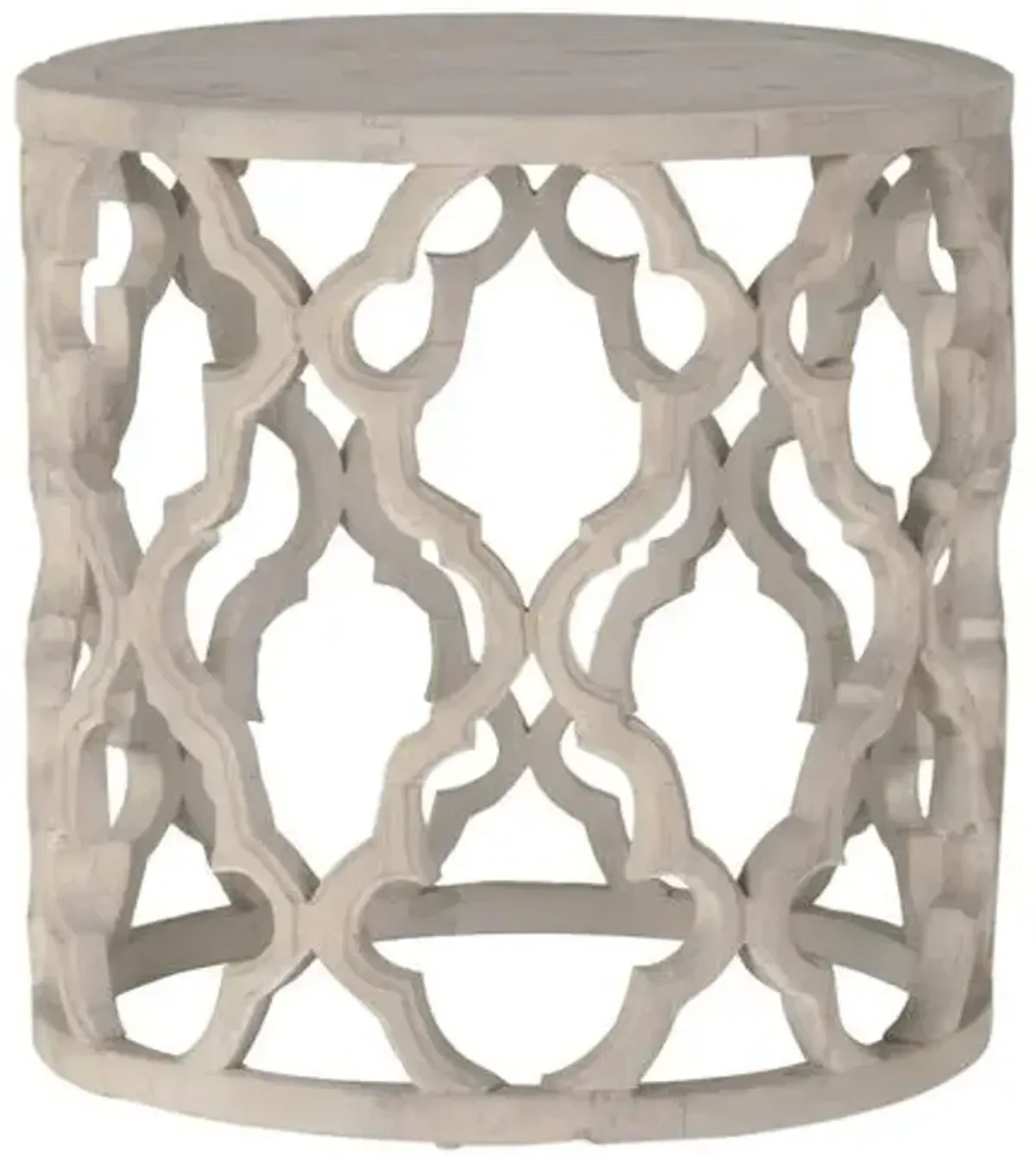 Maxime Side Table - Smoke Gray - Beige