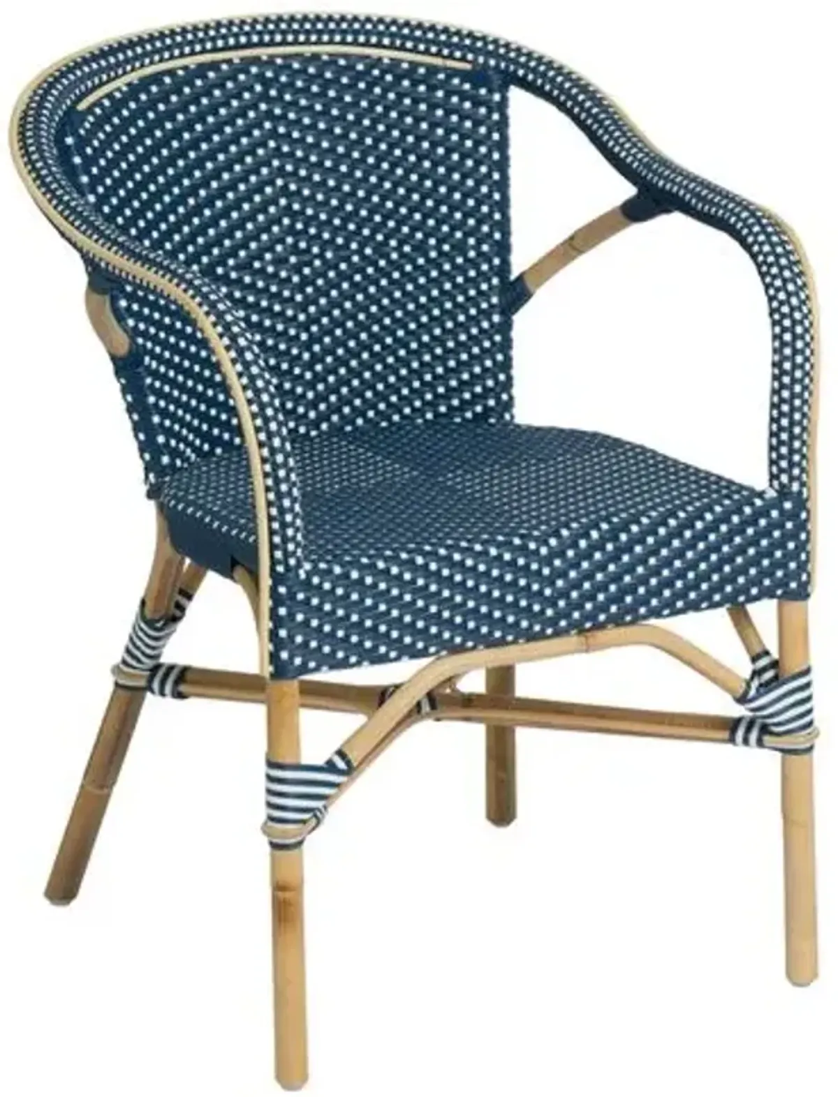 Madeleine Bistro Outdoor Armchair - Navy - Sika Design - Handcrafted - Blue