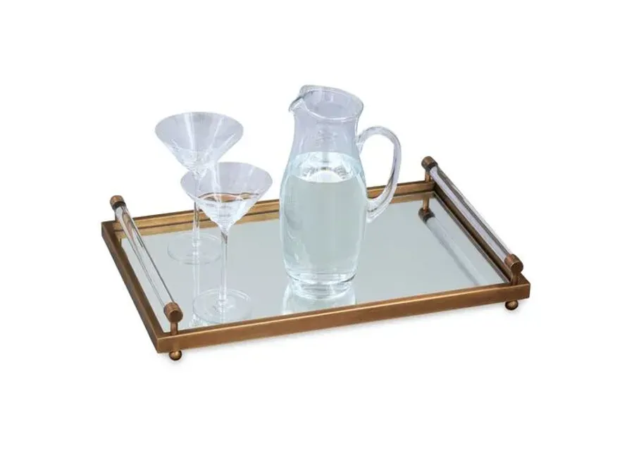 Moderne Brass Tray - Port 68 - Gold