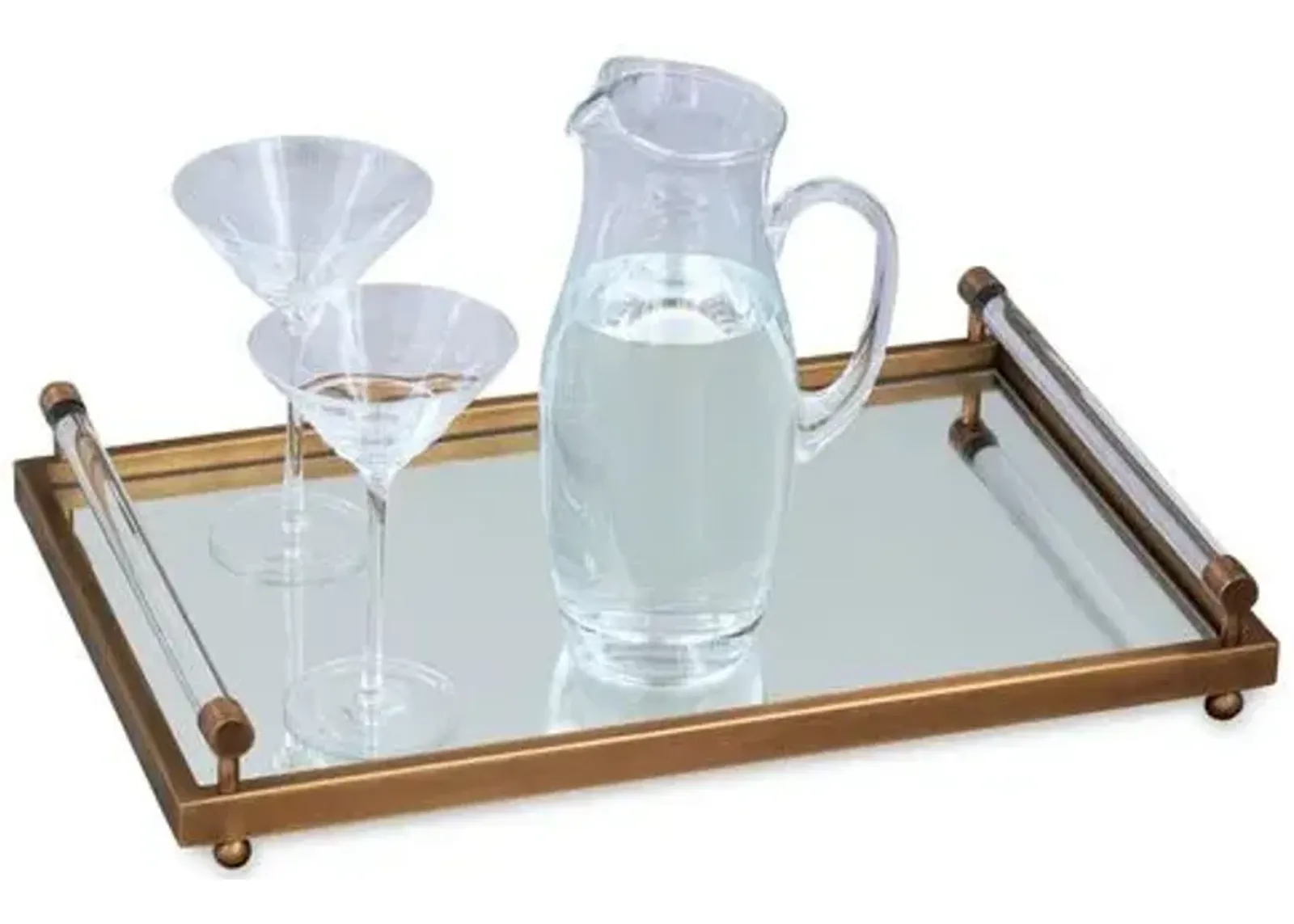 Moderne Brass Tray - Port 68 - Gold