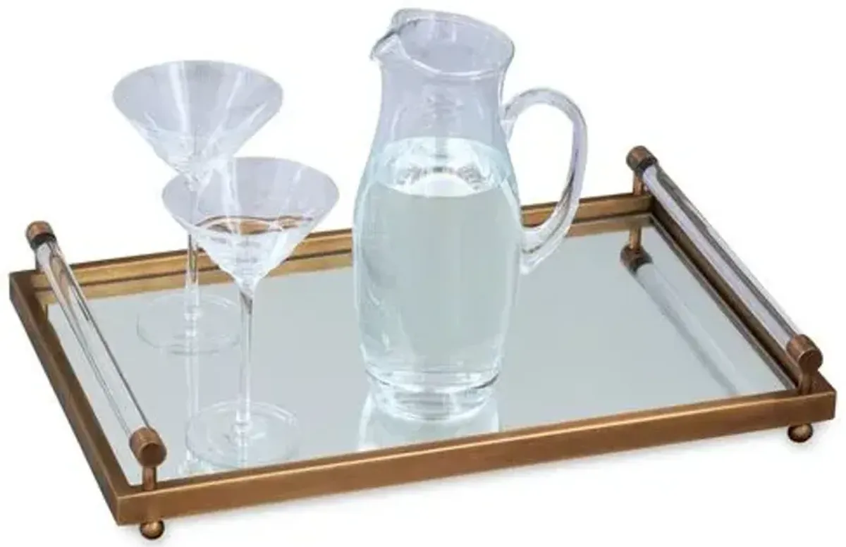 Moderne Brass Tray - Port 68 - Gold