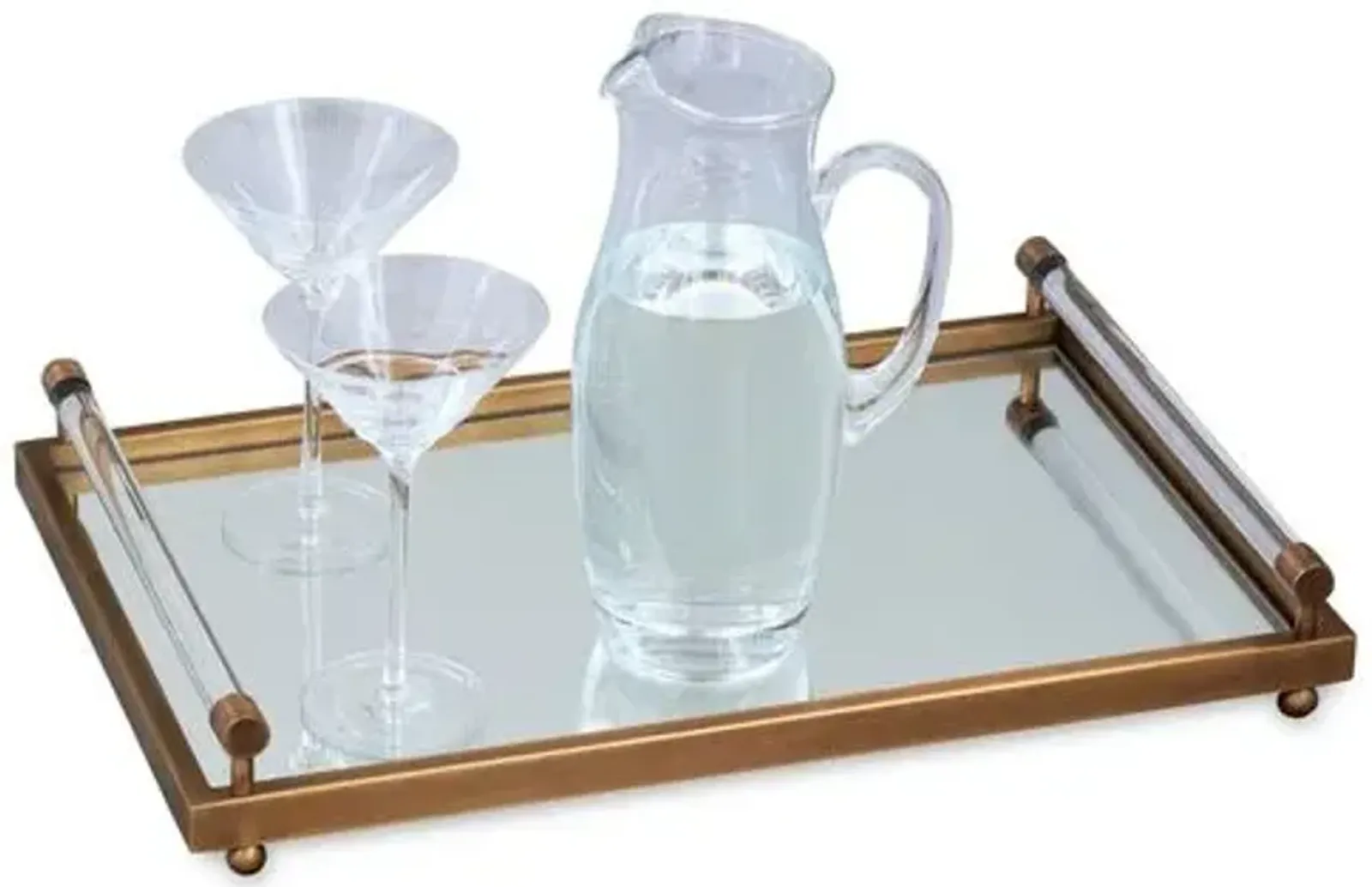 Moderne Brass Tray - Port 68 - Gold