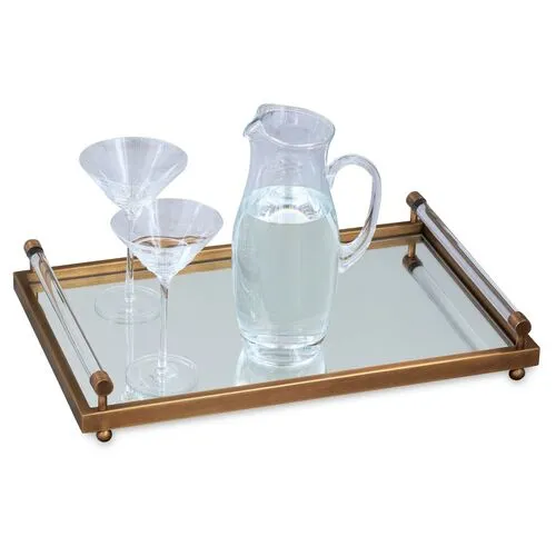 Moderne Brass Tray - Port 68 - Gold