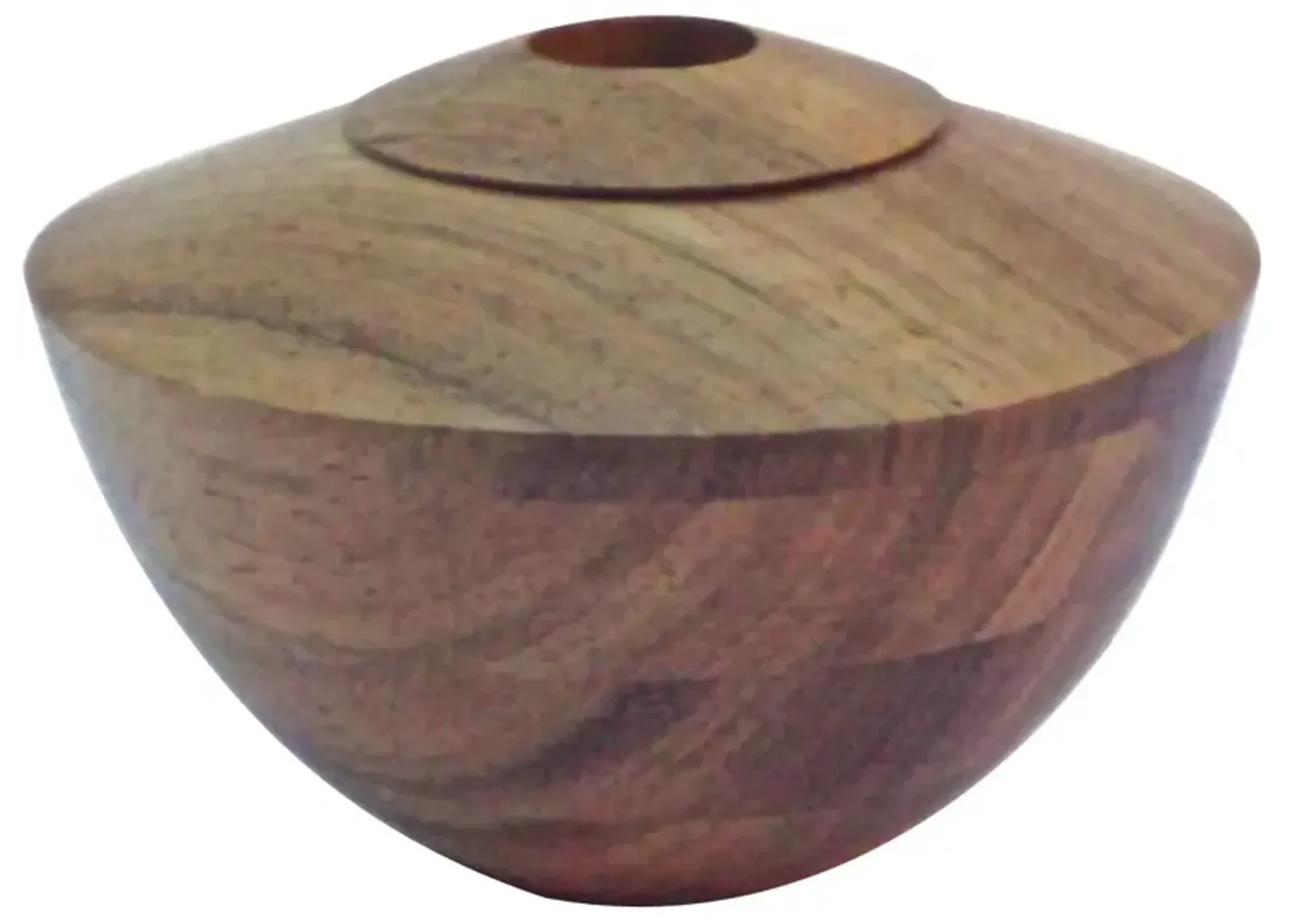 Turned Wood Vessel Vase - Vermilion Designs - Brown