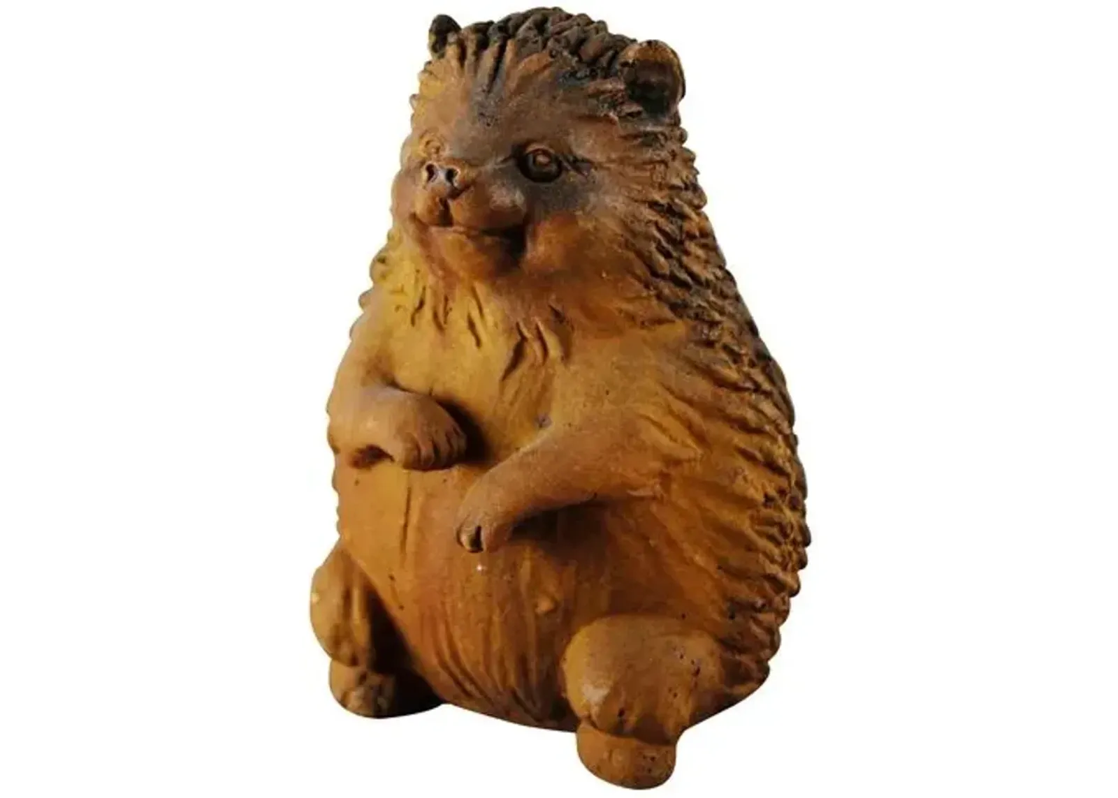 8.5" Hedgehog Statue - Sandstone - Brown