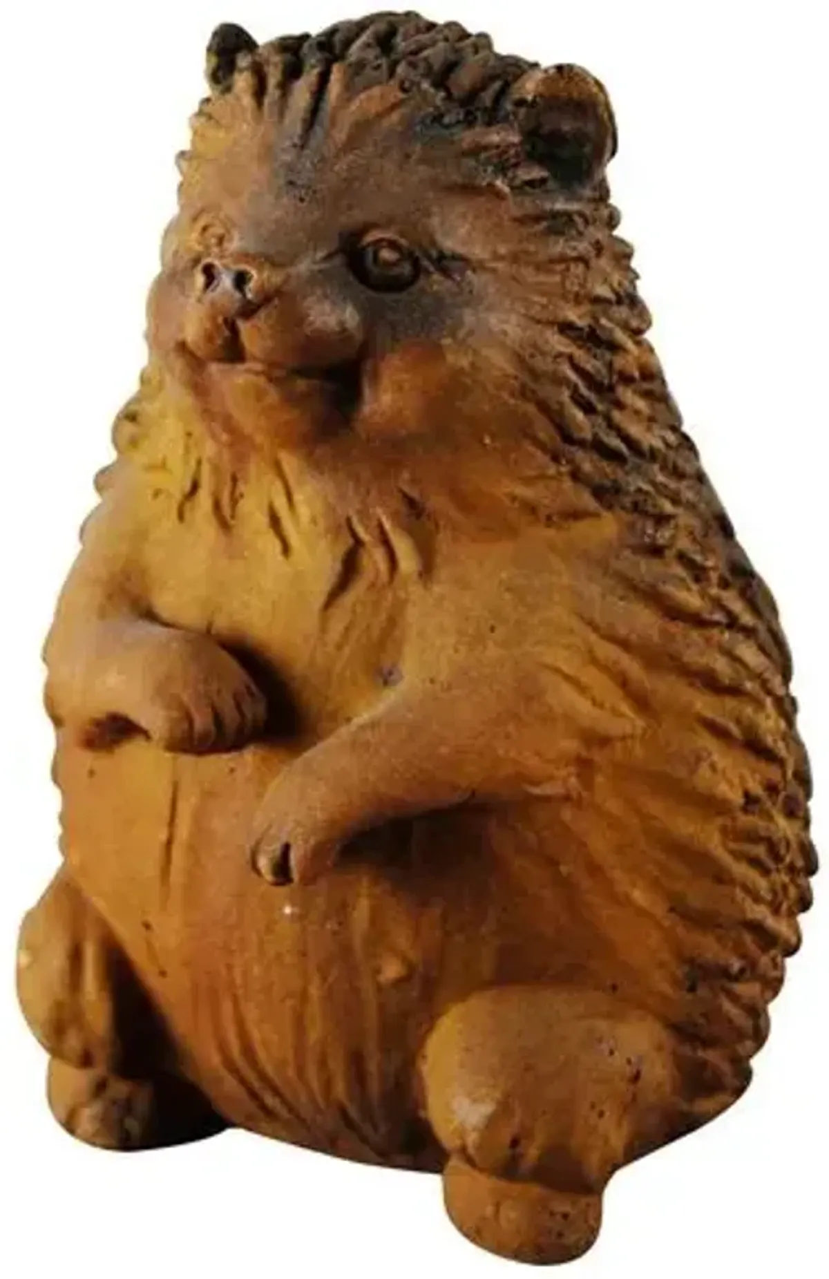 8.5" Hedgehog Statue - Sandstone - Brown