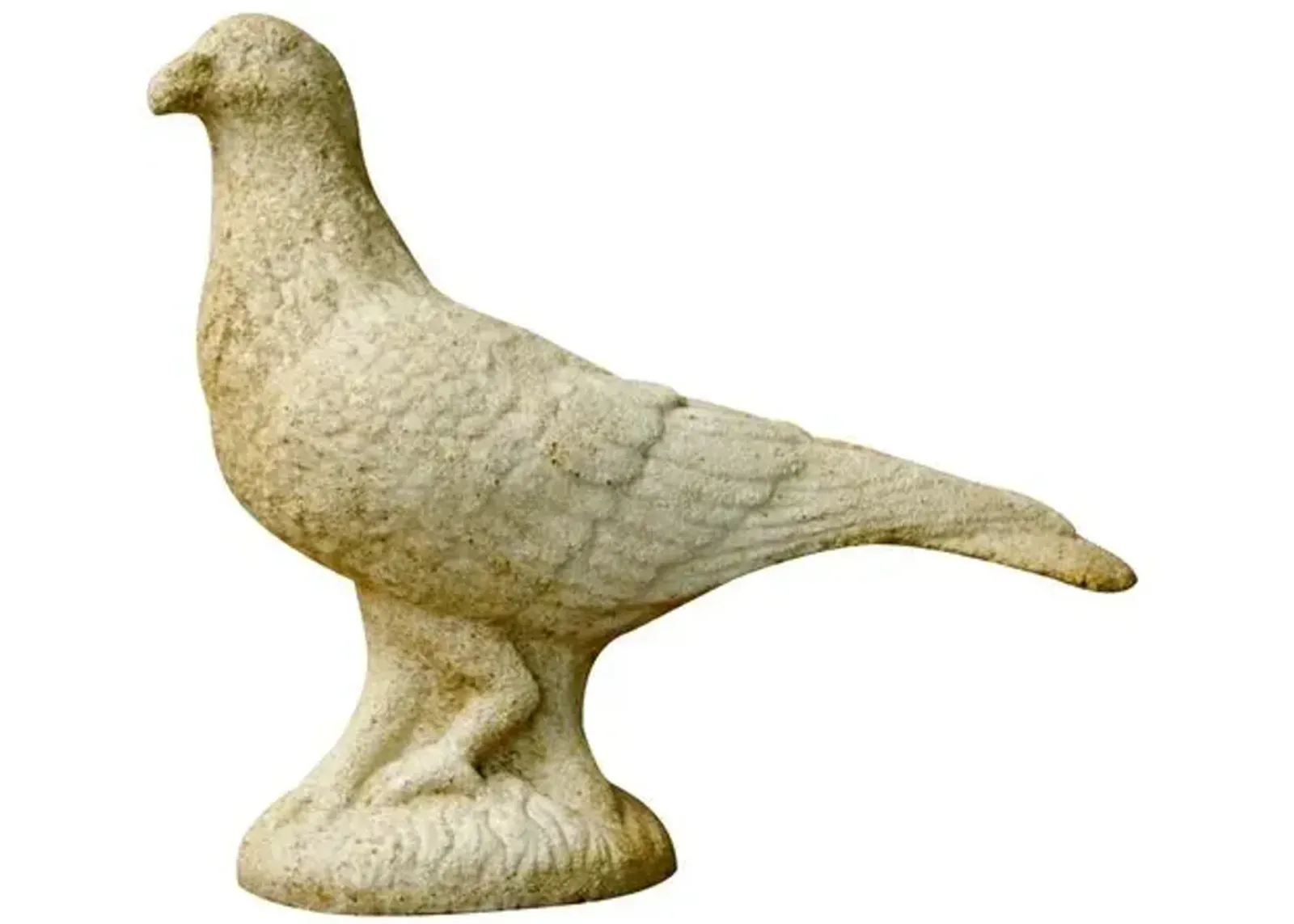 9.25" Garden Pigeon - White Moss - Beige