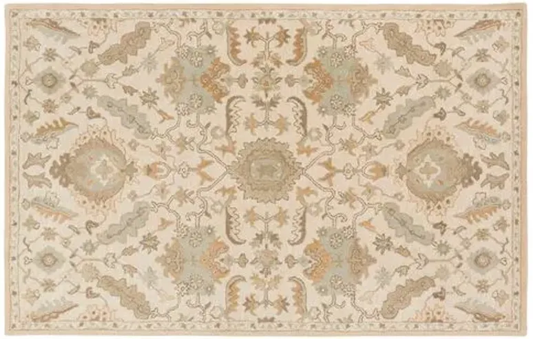 Azalea Rug - Ivory/Gold - Beige - Beige