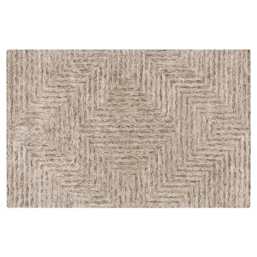 Coquille Rug - Taupe/Charcoal - Gray - Gray