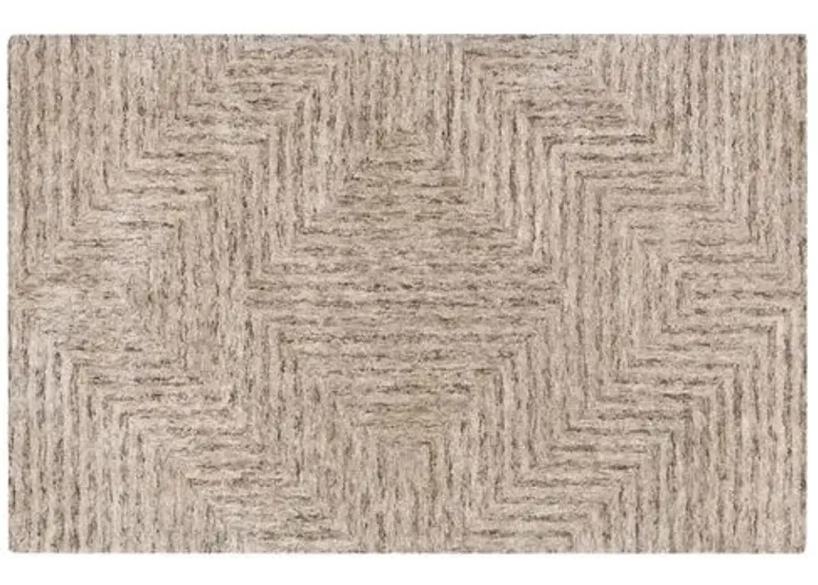 Coquille Rug - Taupe/Charcoal - Gray - Gray