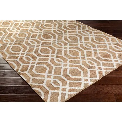 St. Albans Jute-Blend Rug - Mocha/Ivory - Beige - Beige