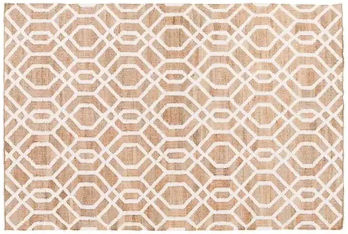 St. Albans Jute-Blend Rug - Mocha/Ivory - Beige - Beige