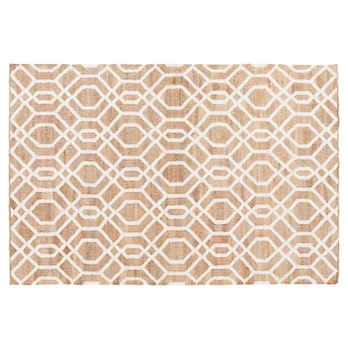 St. Albans Jute-Blend Rug - Mocha/Ivory - Beige - Beige