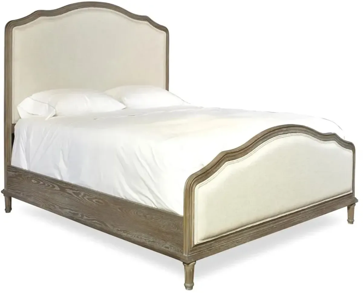 Ogden Linen Panel Bed, Ivory