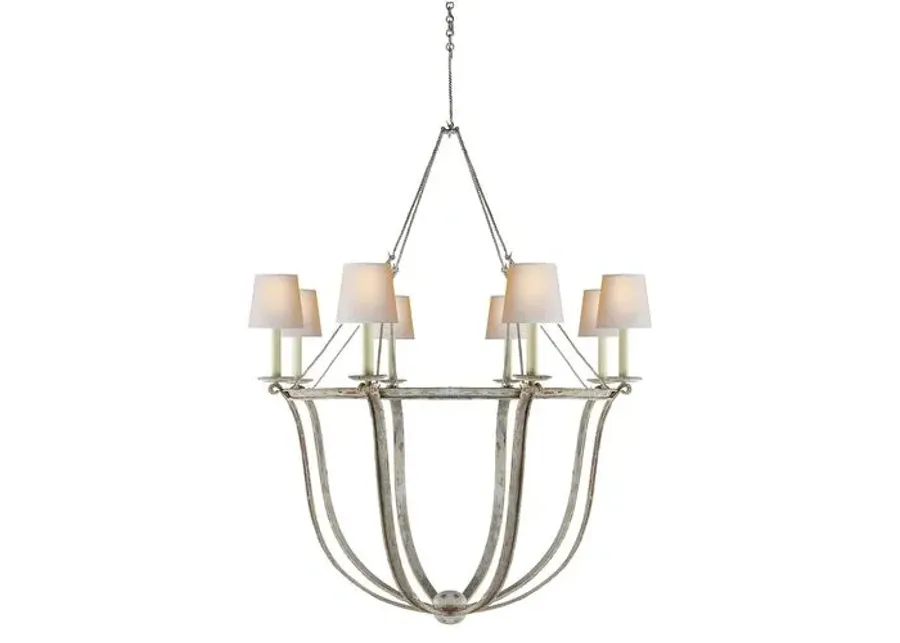 Visual Comfort - Lancaster Chandelier - Old White - Ivory