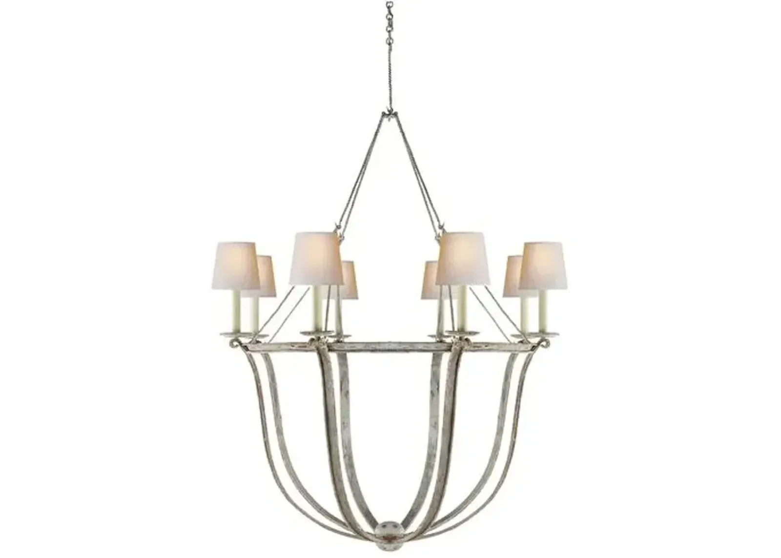 Visual Comfort - Lancaster Chandelier - Old White - Ivory