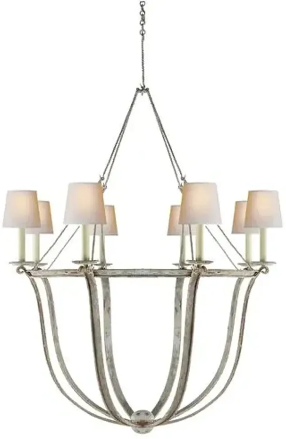 Visual Comfort - Lancaster Chandelier - Old White - Ivory