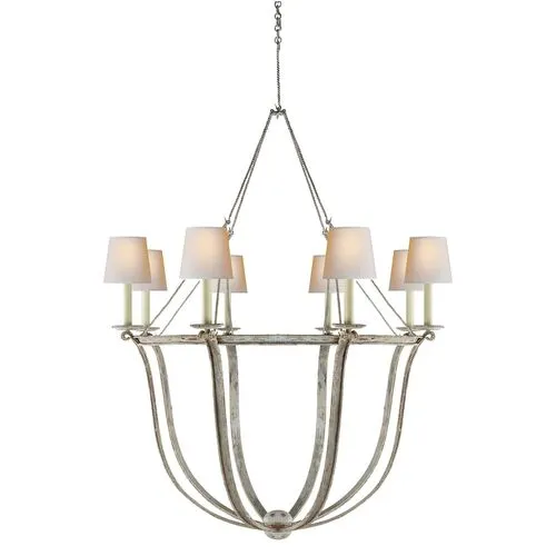 Visual Comfort - Lancaster Chandelier - Old White - Ivory