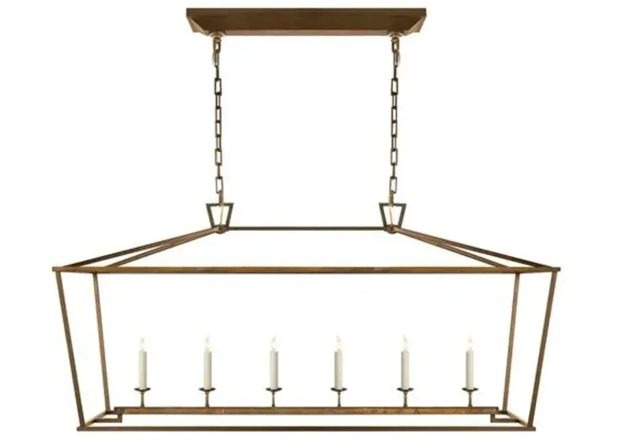 Visual Comfort - Darlana Large Linear Lantern - Gilded Iron - Gold