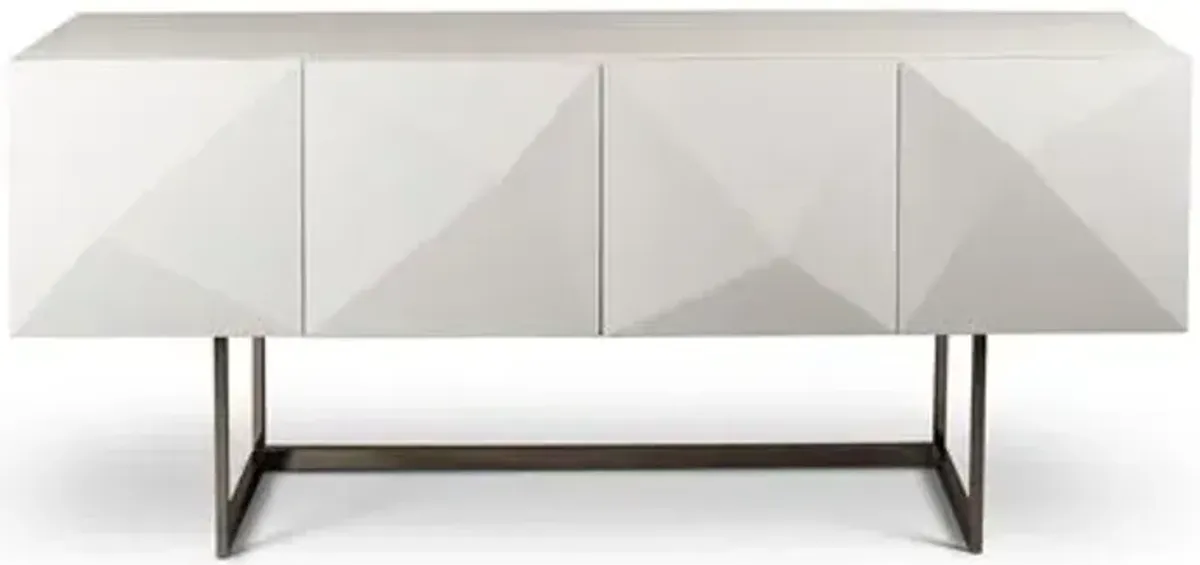 Costa 71" Cube Sideboard - White