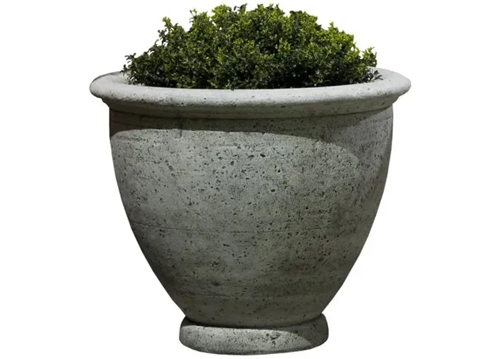 Berkeley Outdoor Planter - Alpine Stone - Campania International - Gray - 17.5"dia x 15"h