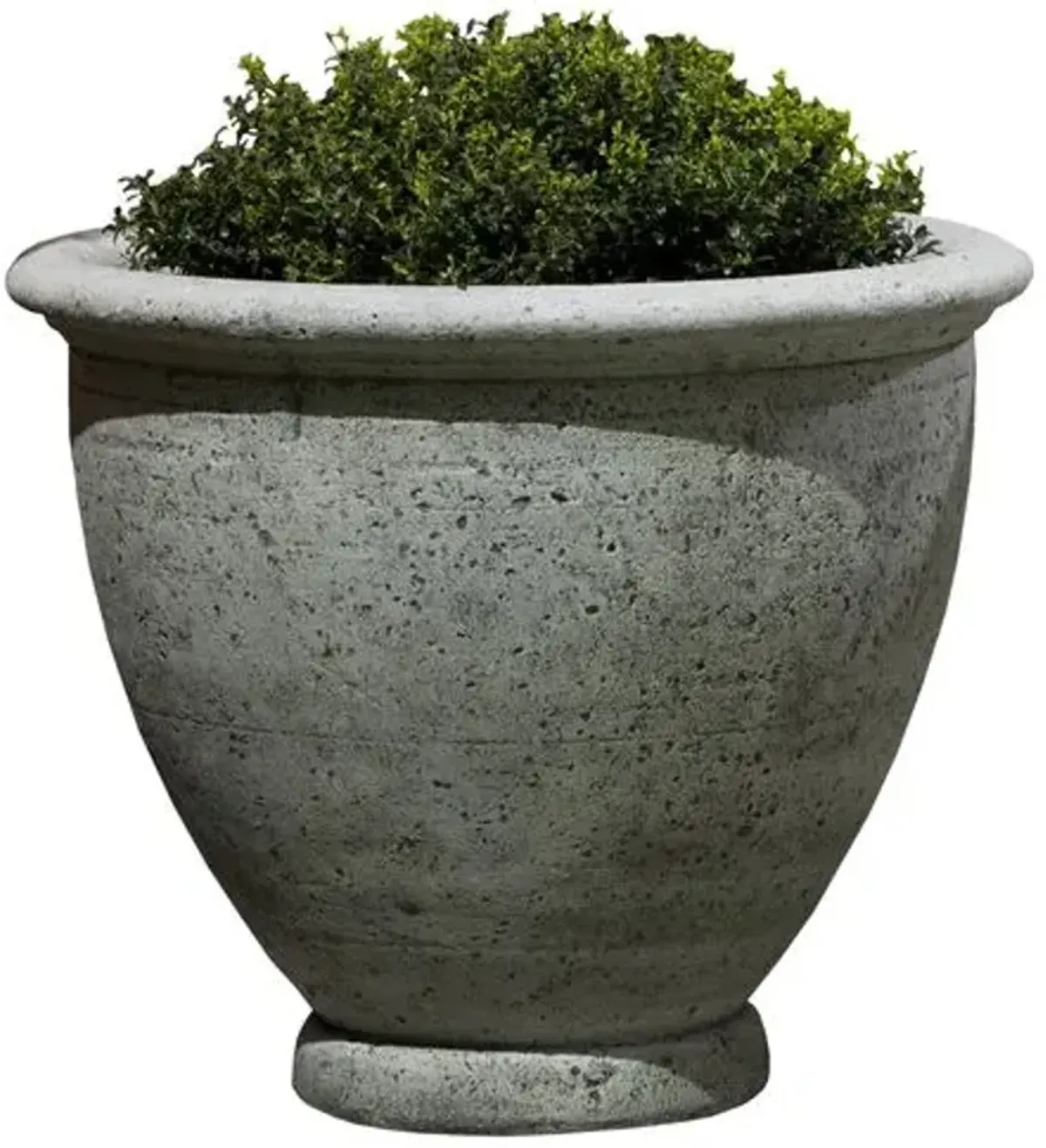 Berkeley Outdoor Planter - Alpine Stone - Campania International - Gray - 17.5"dia x 15"h