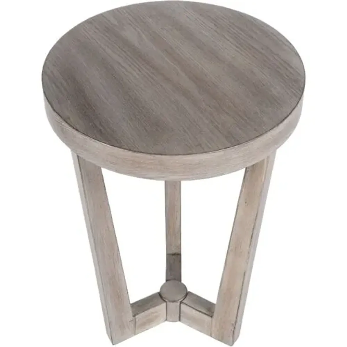 Deana Round Accent Table - Gray - 24H x 16W x 16D in