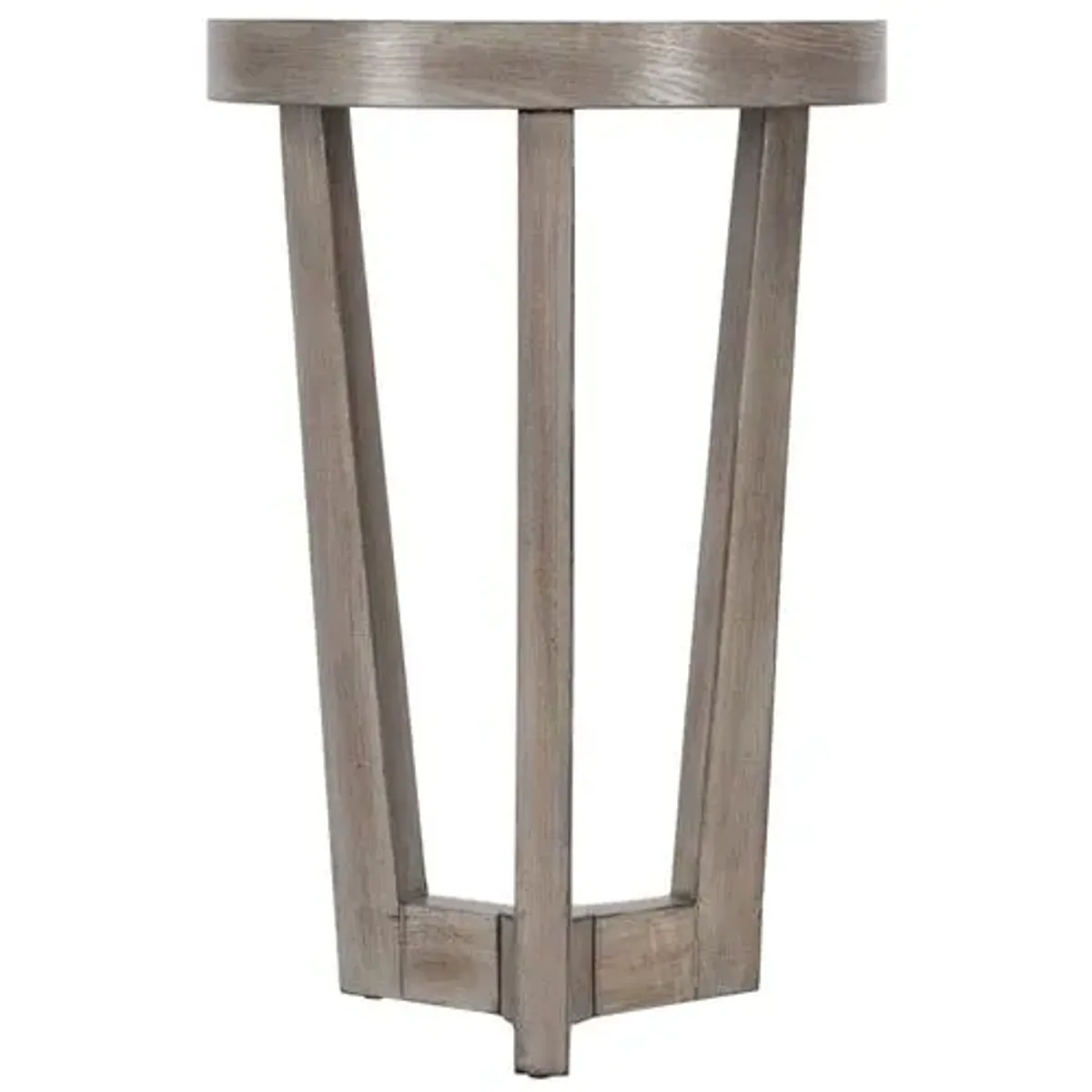 Deana Round Accent Table - Gray - 24H x 16W x 16D in